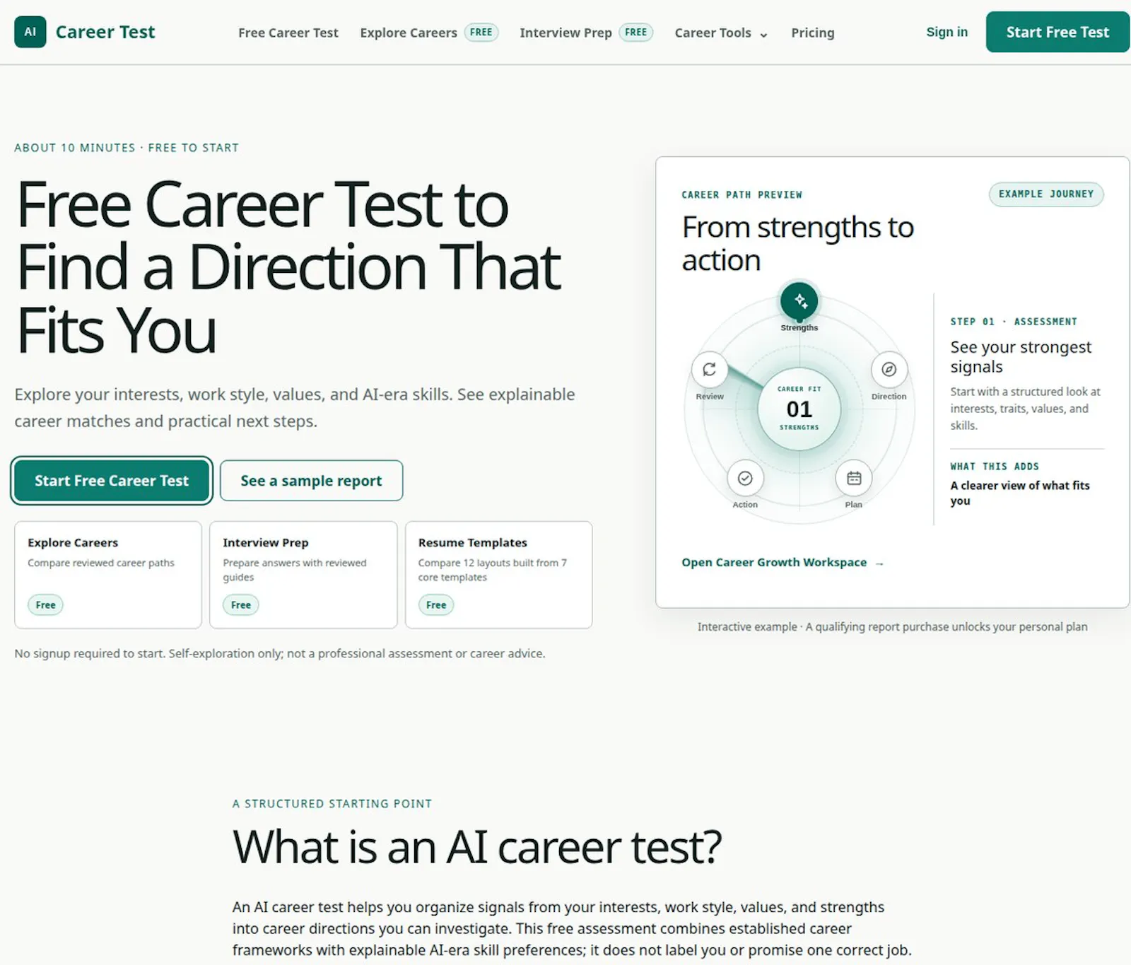 AI Career Test screenshot 3