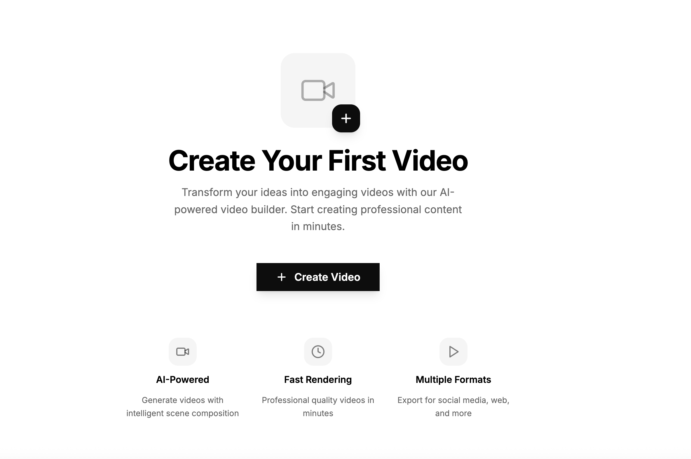 VidBuilder AI - Main screenshot showing features and interface