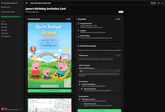 Birthday Invitation AI gallery image