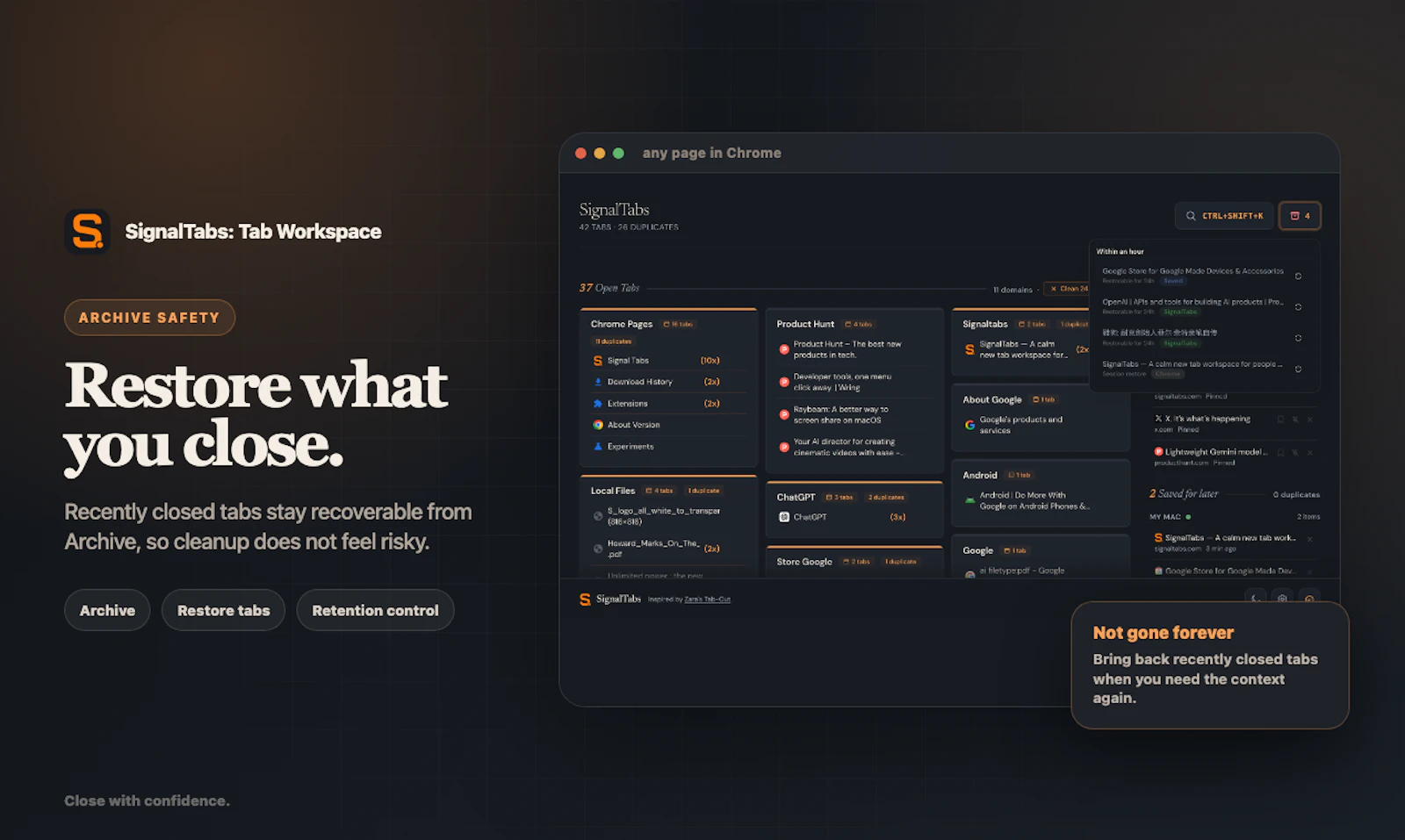SignalTabs screenshot 4