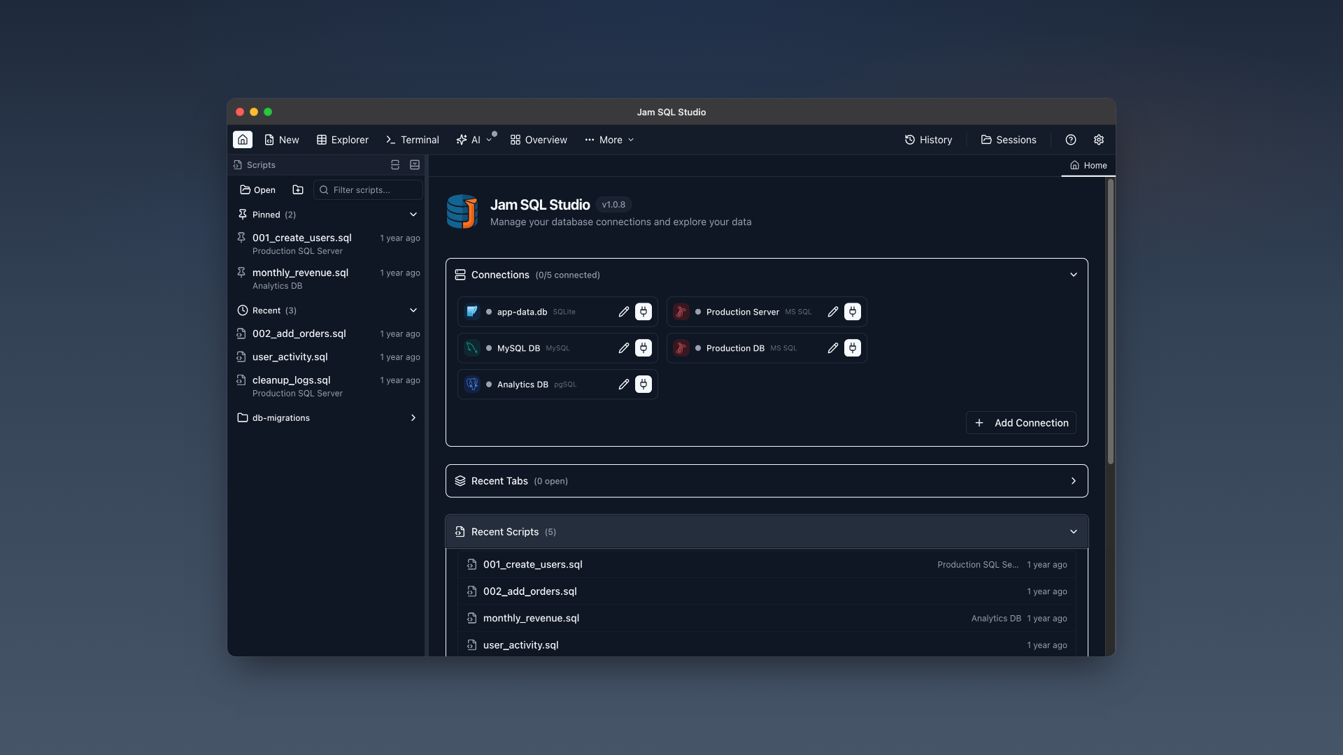 Jam SQL Studio gallery image