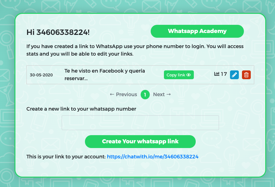 Link to WhatsApp - ChatWith.io gallery image