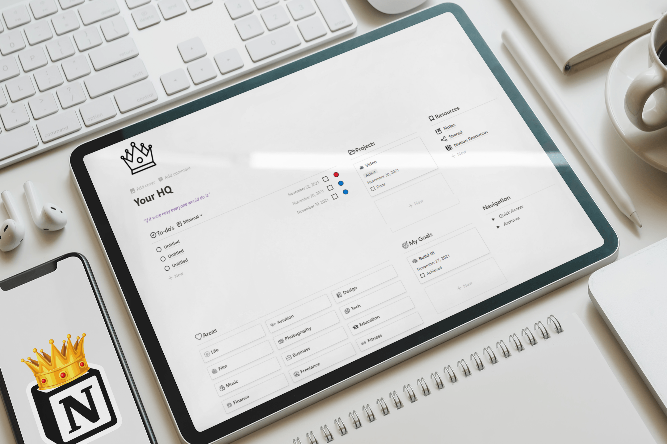 The King of Notion Dashboards gallery image