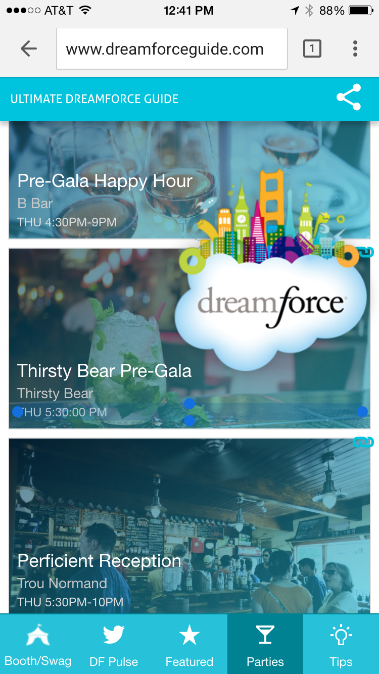 Crowdsourced Dreamforce Mobile Guide gallery image