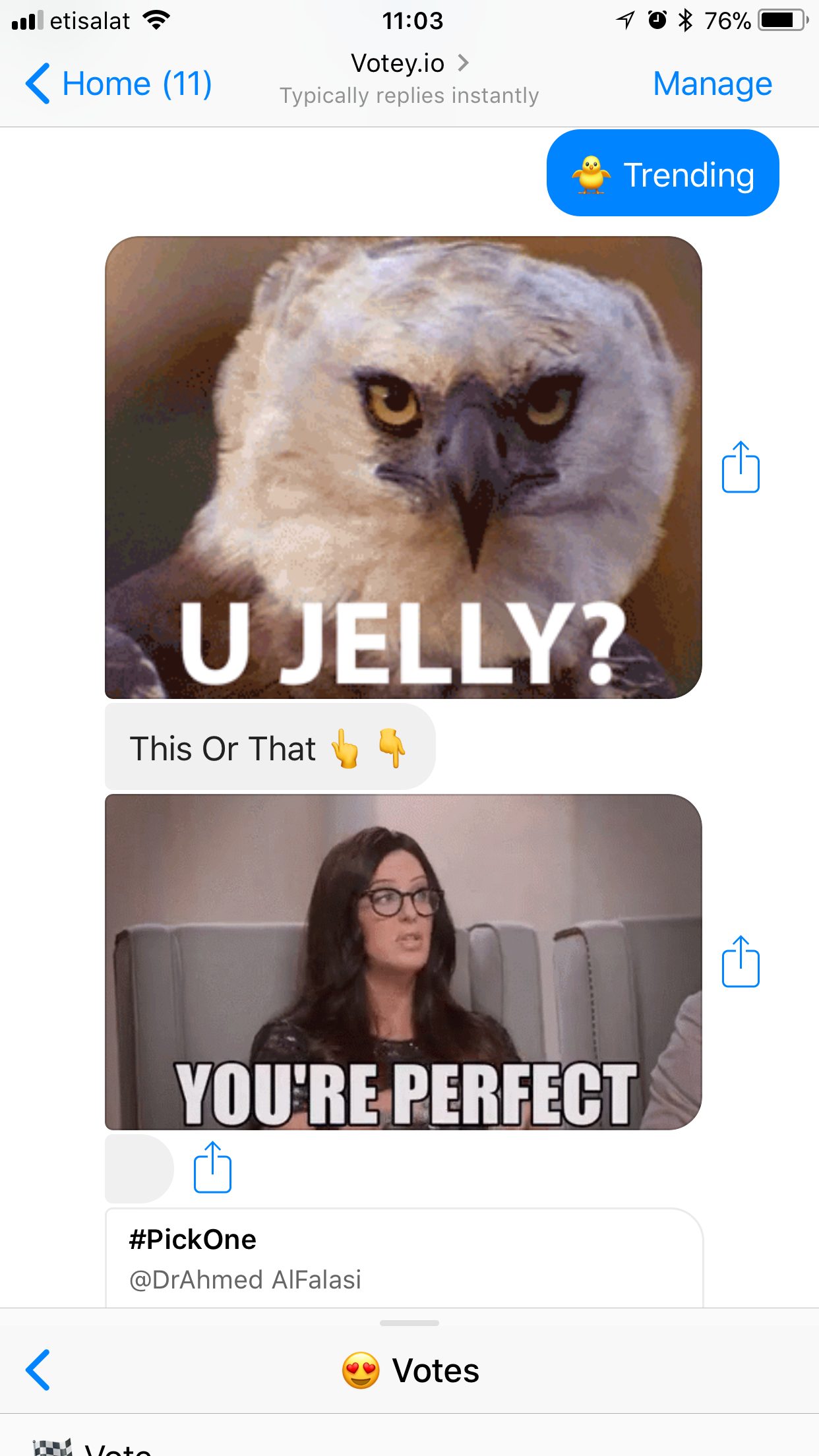 Votey.io - Bot for making decisions with friends :) gallery image