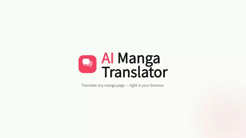 AI Manga Translator Extension screenshot 1 (video preview)