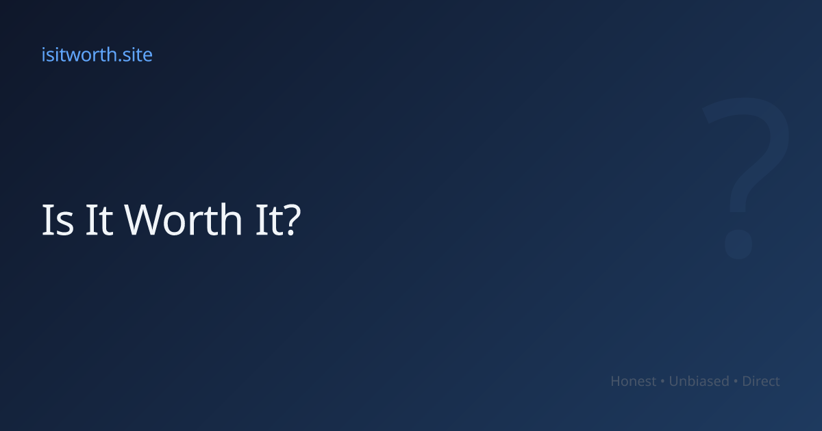 IsItWorth.site gallery image