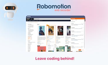 코딩 없이 작업을 자동화하는 Robomotion 웹 레코더의 시각적 표현