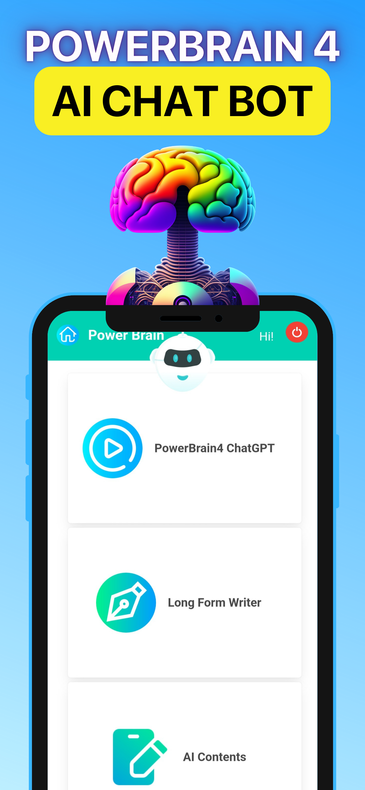 PowerBrain AI 쓰기 도구 및 chatgpt - 모바일 생산성을 쉽게 향상시킵니다 미디어 1