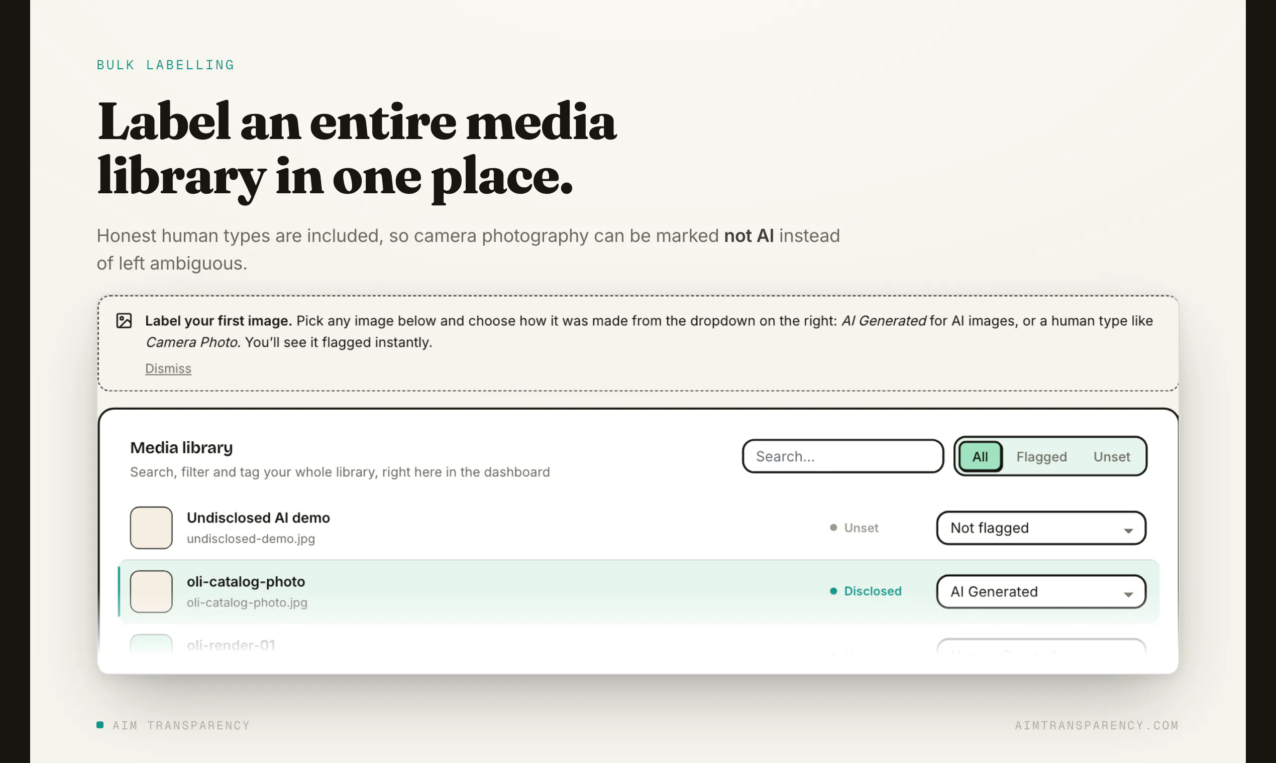 AIM Transparency gallery image