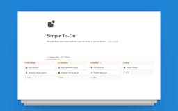 Simple To-Do (Notion Template) media 1