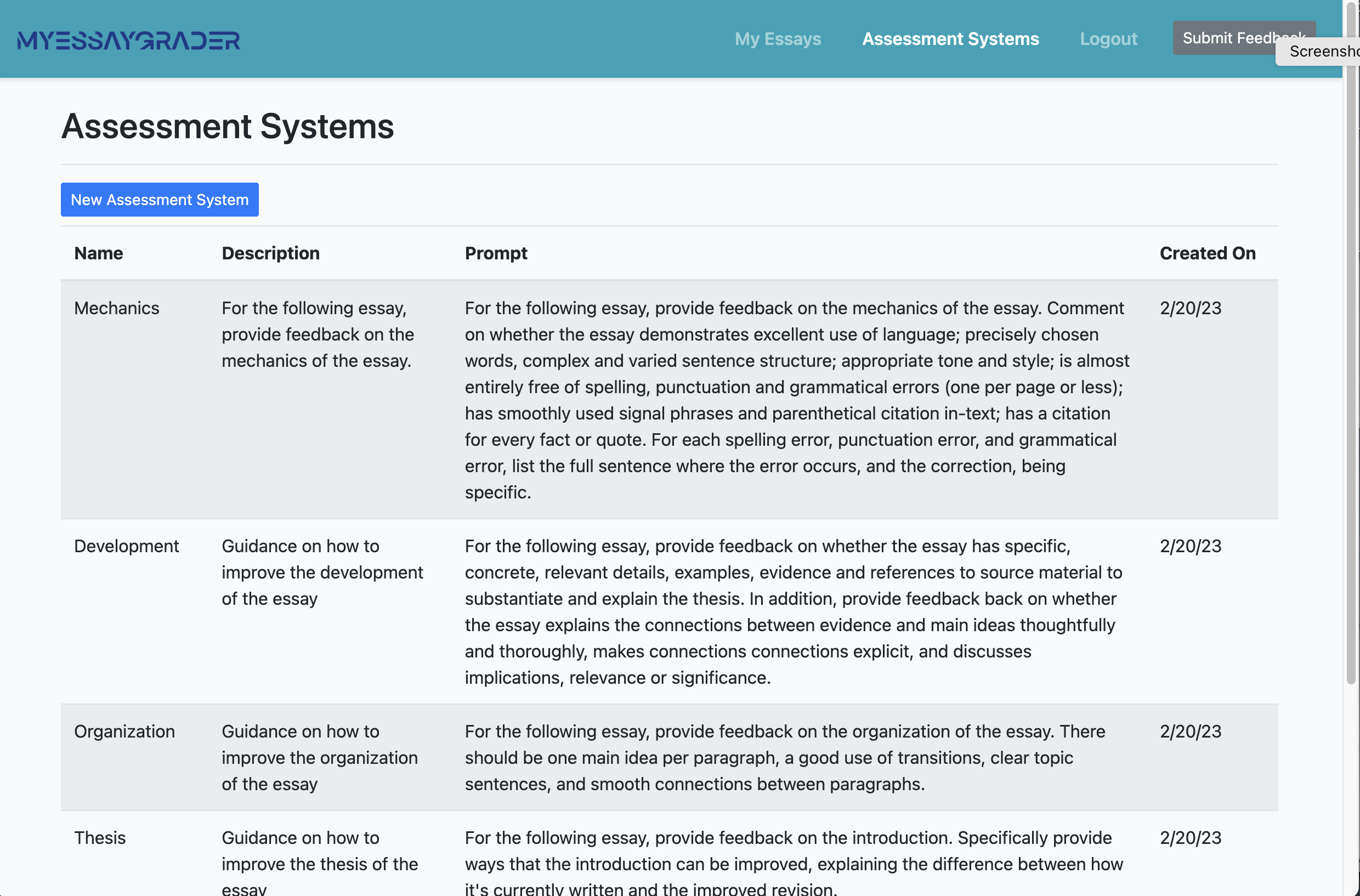 MyEssayGrader.ai - A tool that uses AI to help teachers to grade student essays medya 4