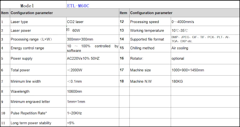 CO2 Laser Marking Machine ETL-M100C screenshot 2