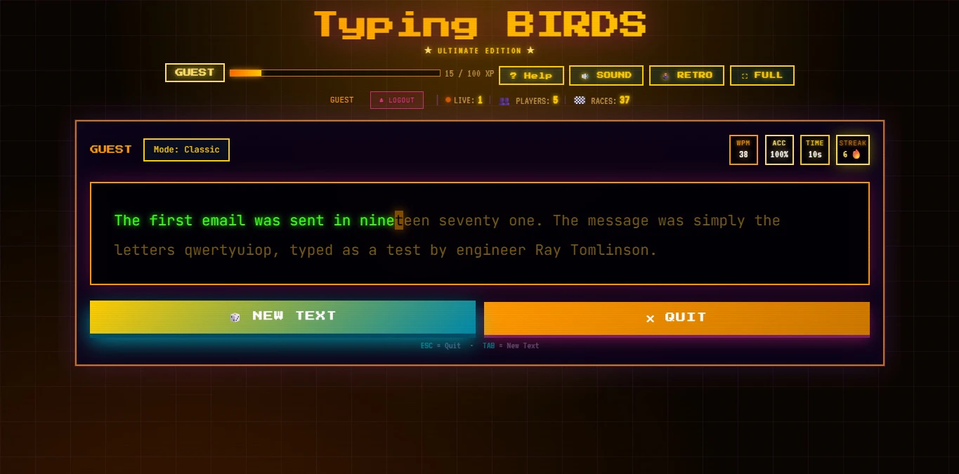 TypingBIRDS 대표 미리보기