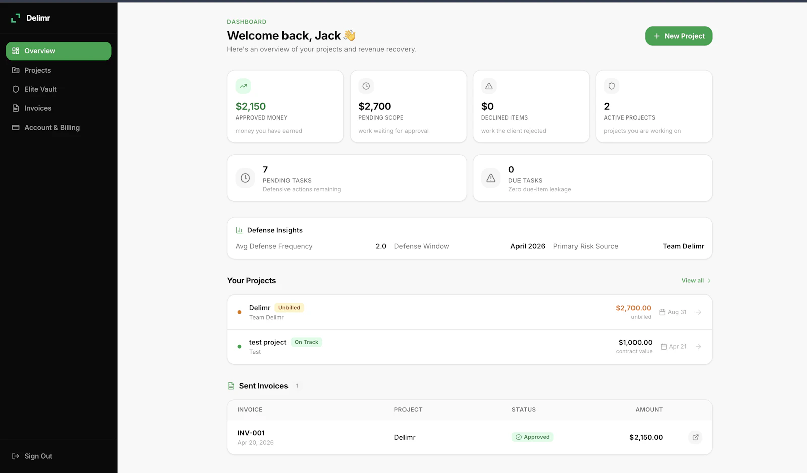 Delimr screenshot 1