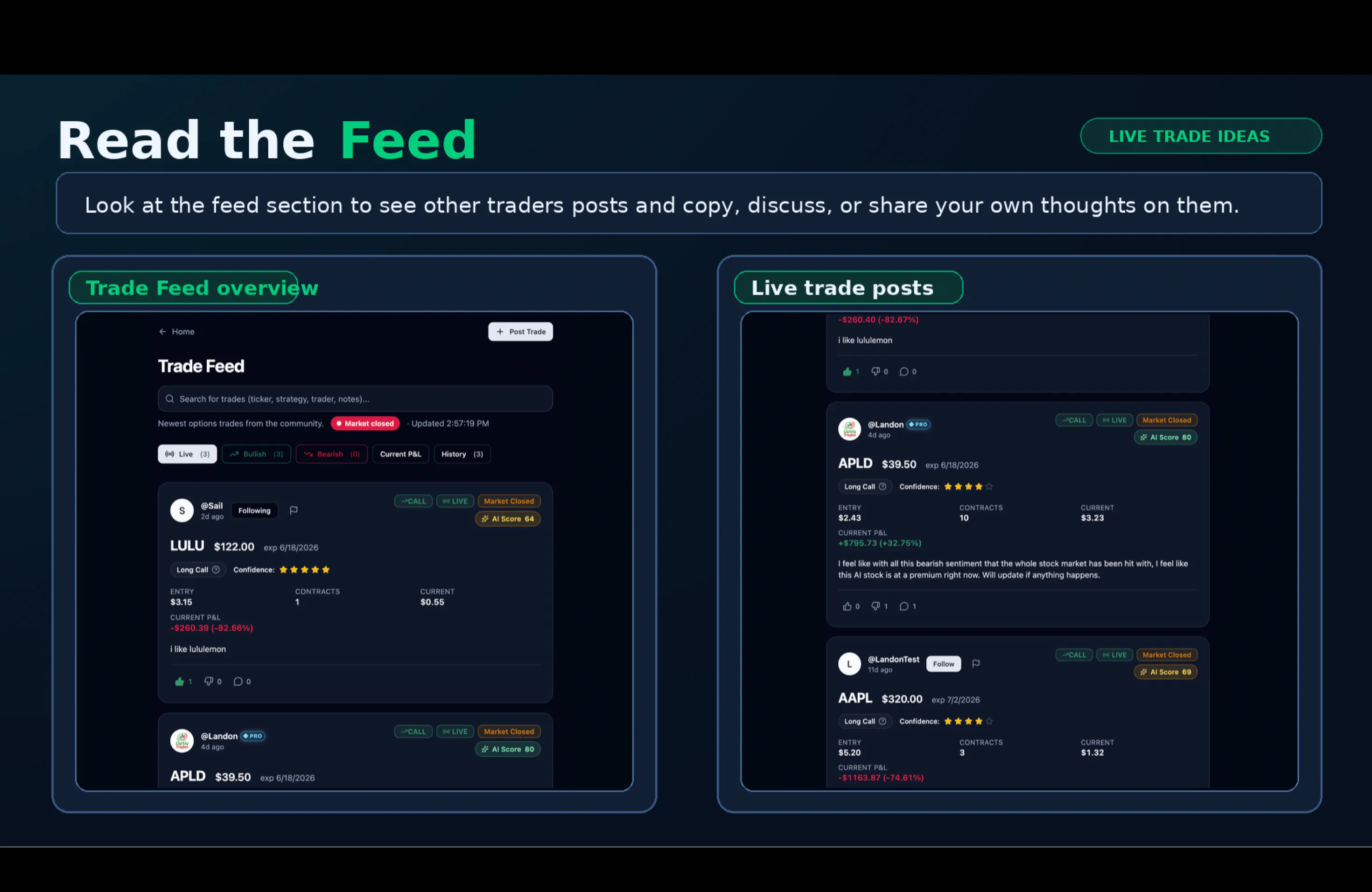 OptiqTrades — Share & Copy Option Trades gallery image