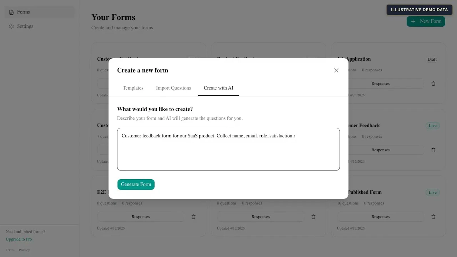 FormJet screenshot 1 (video preview)