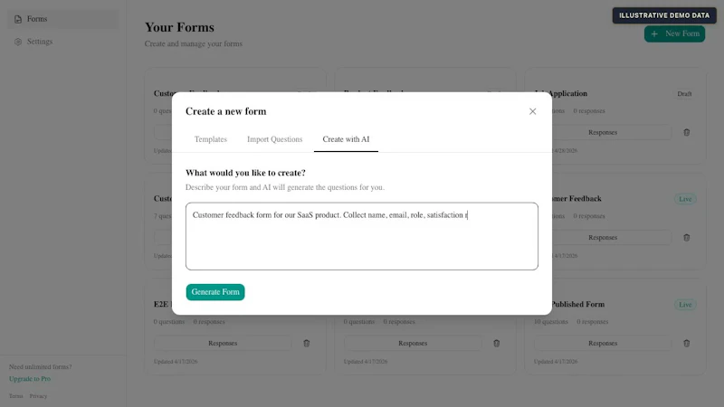 FormJet screenshot 1 (video preview)