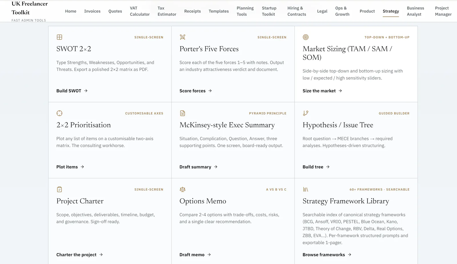 UK Freelancer Toolkit screenshot 2