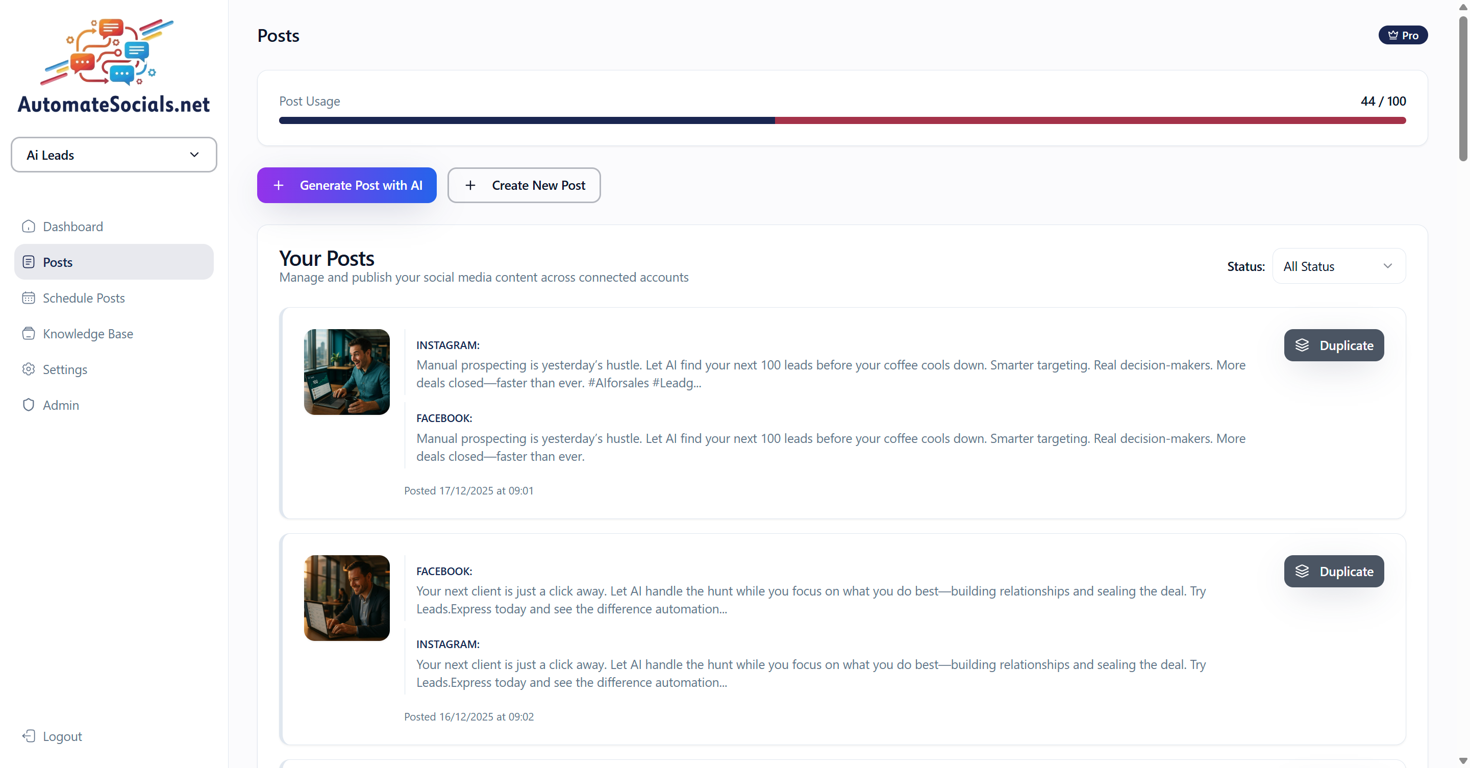 Fully Autonomous Social Media Management gallery image
