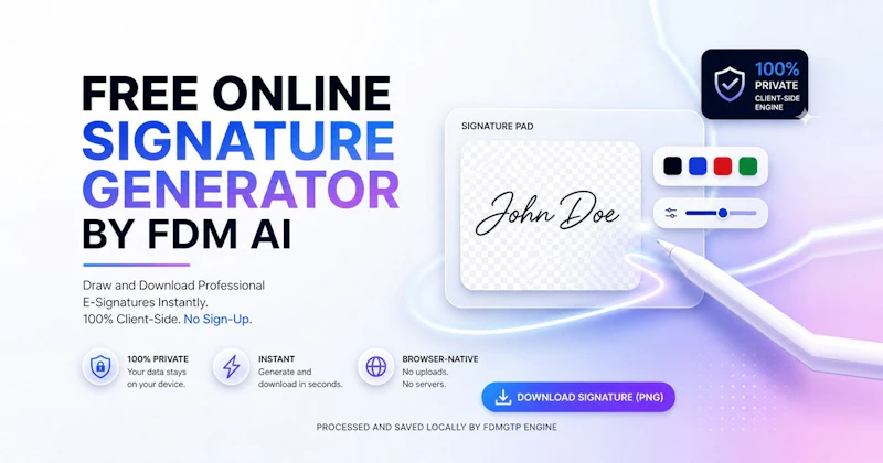 Online Signature Generator by FDM AI screenshot 1