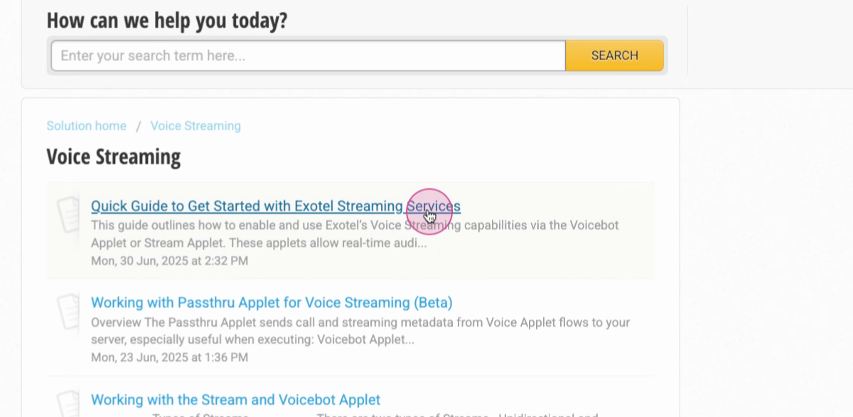Média Exotel Agentsstream 2