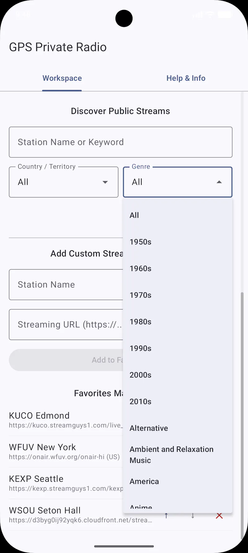 GPS Radio: Private Streamer screenshot 6