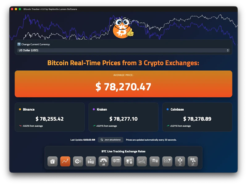 Bitcoin Tracker V1.0 screenshot 2