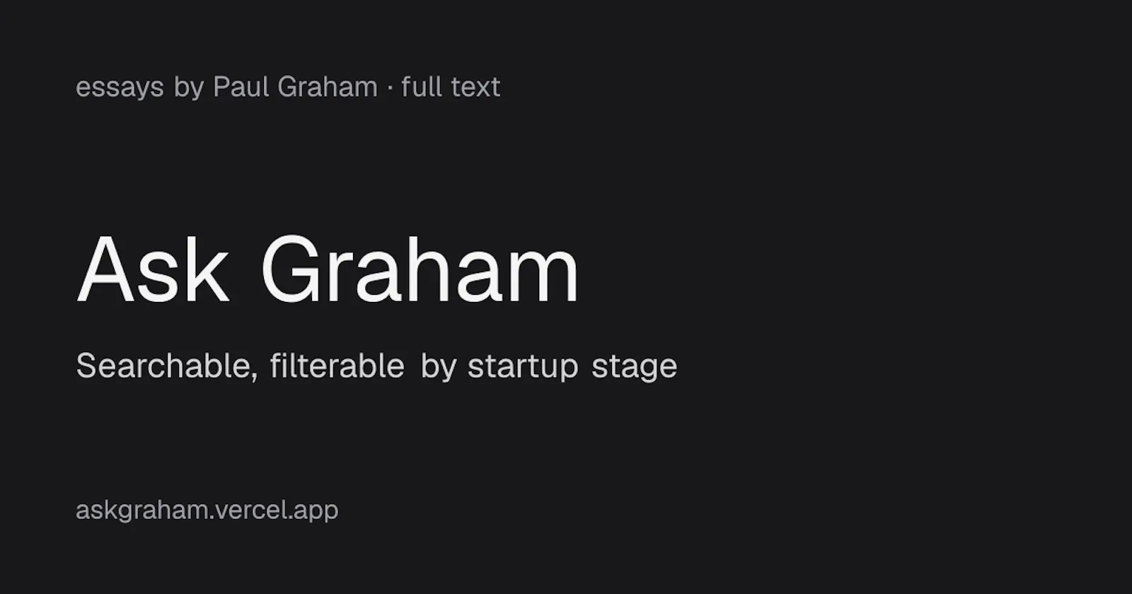 Ask Graham screenshot 1