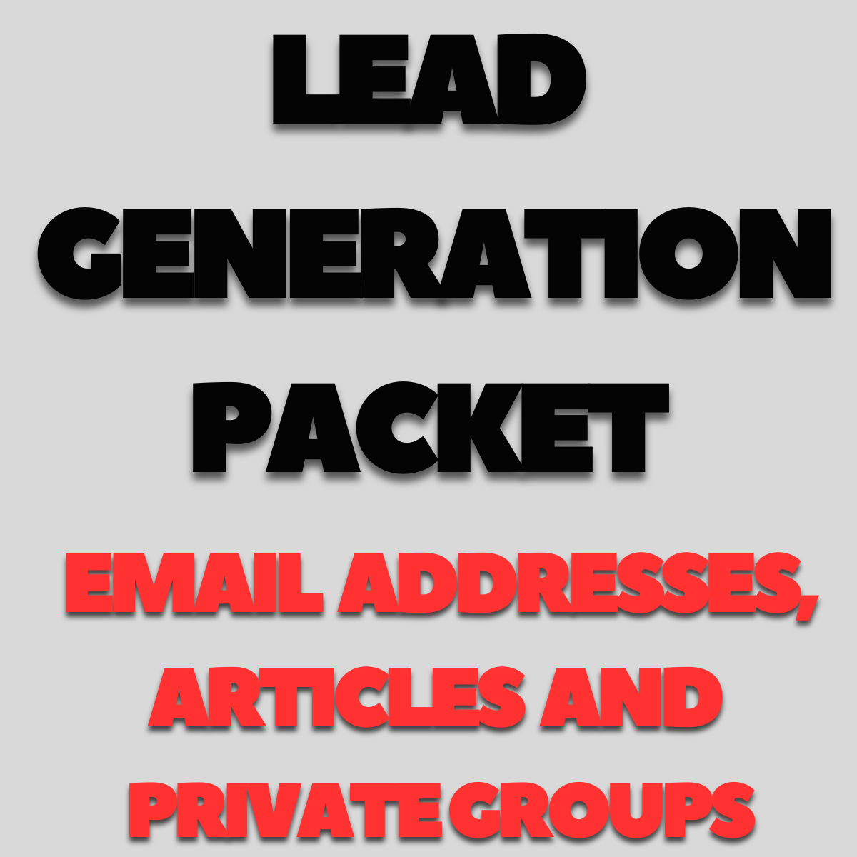 cold email lead generation list packet