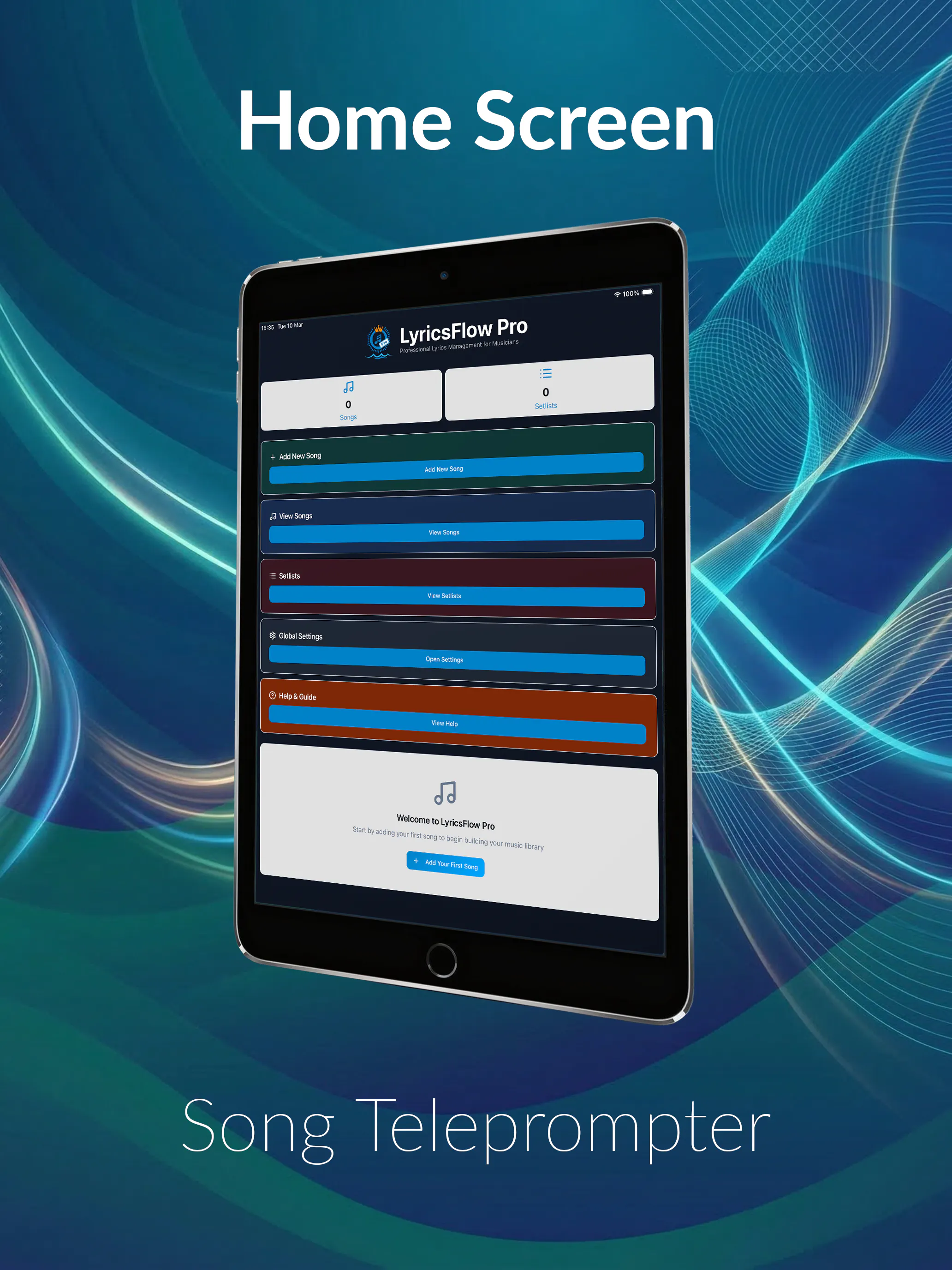 LyricsFlow Pro on iOS & Android 제품 배너