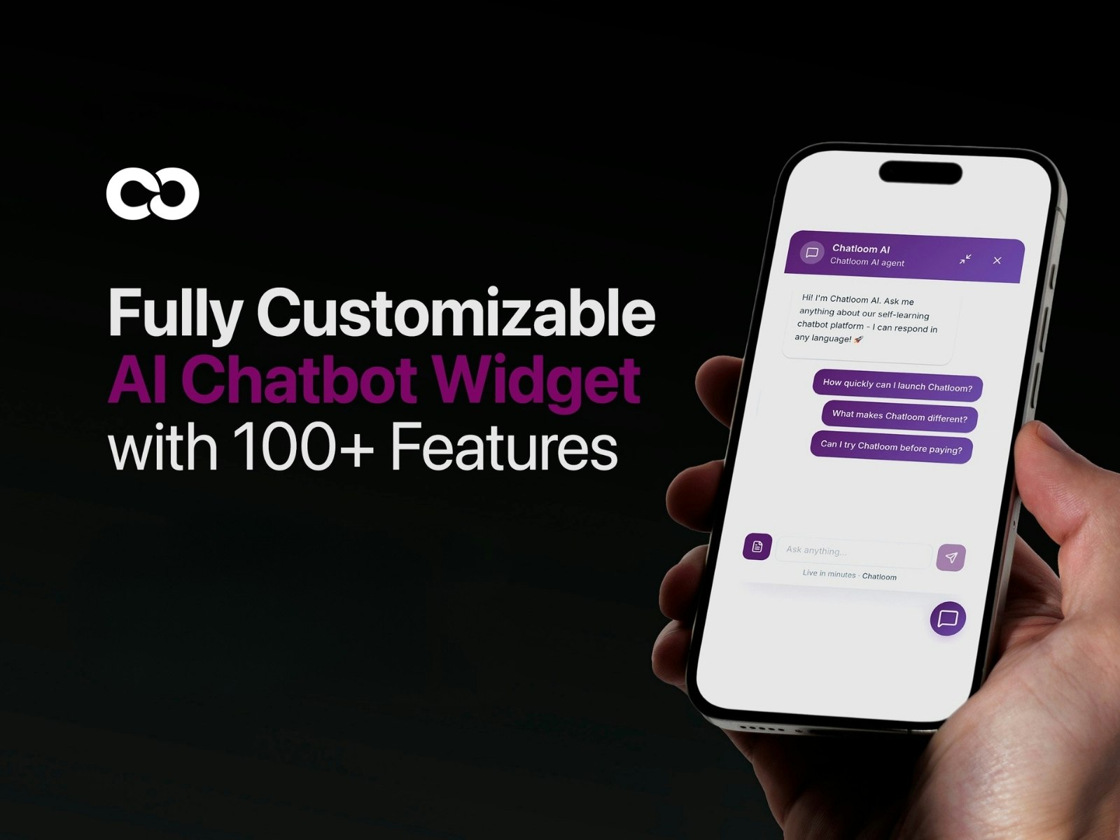 Chatloom - Main product screenshot demonstrating key features and user interface