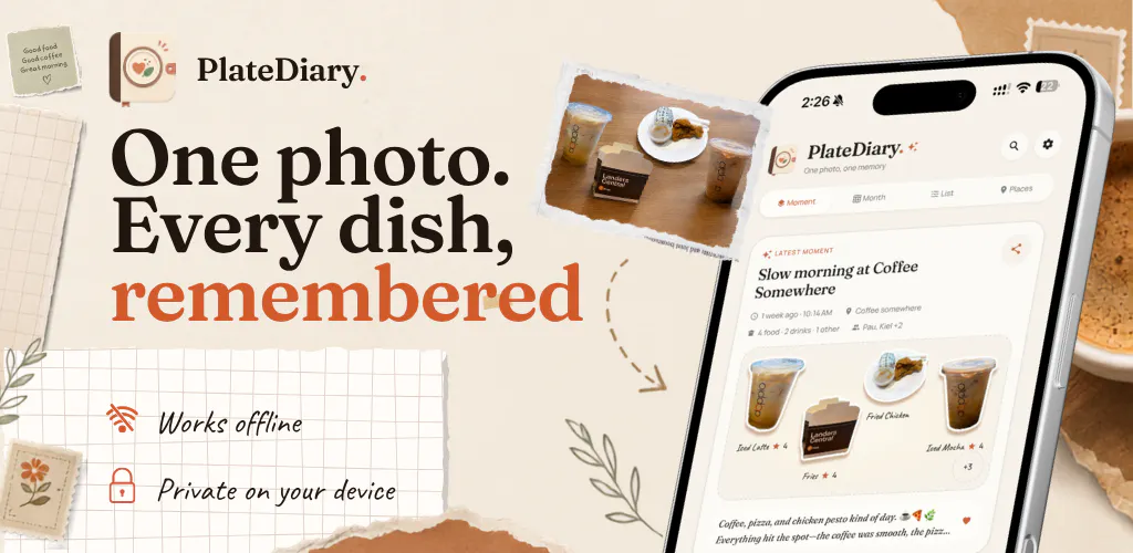 PlateDiary - Food Journaling Made Fun gallery image