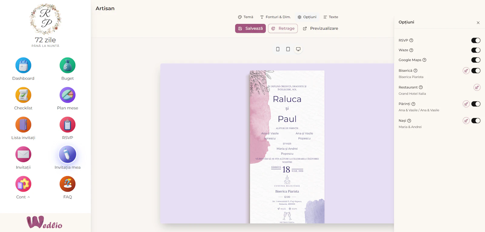Wedlio.app screenshot 2