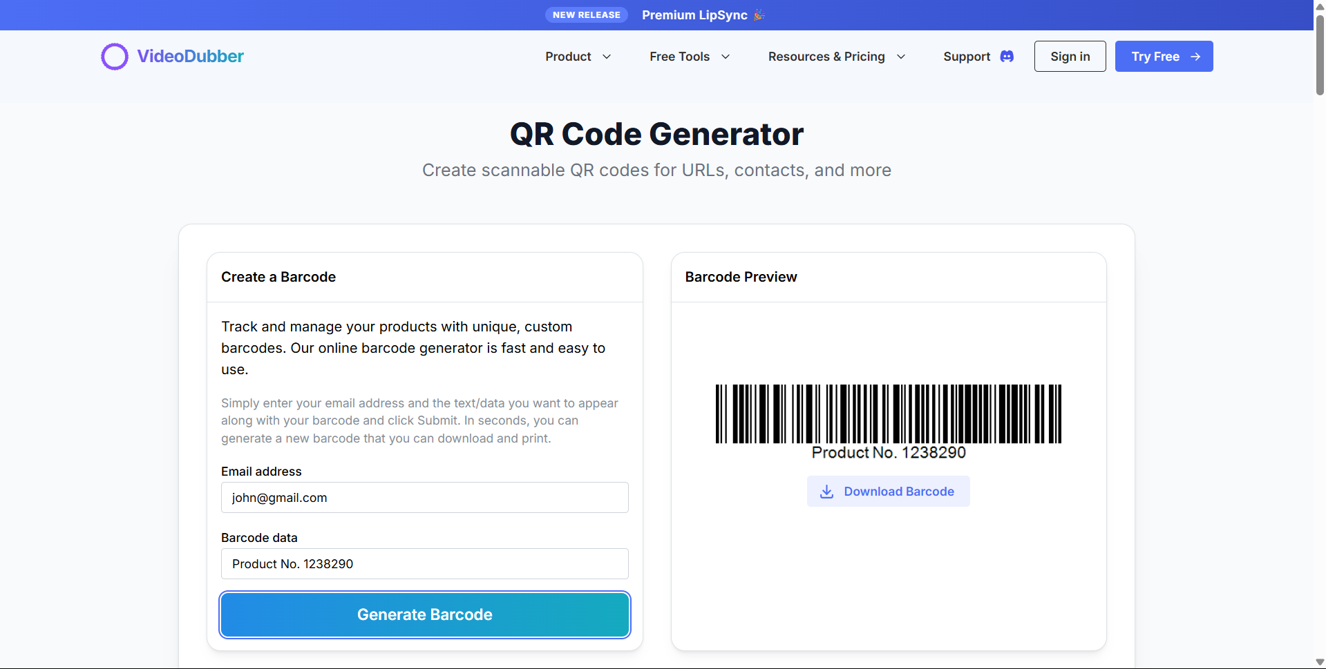 Barcode Generator gallery image
