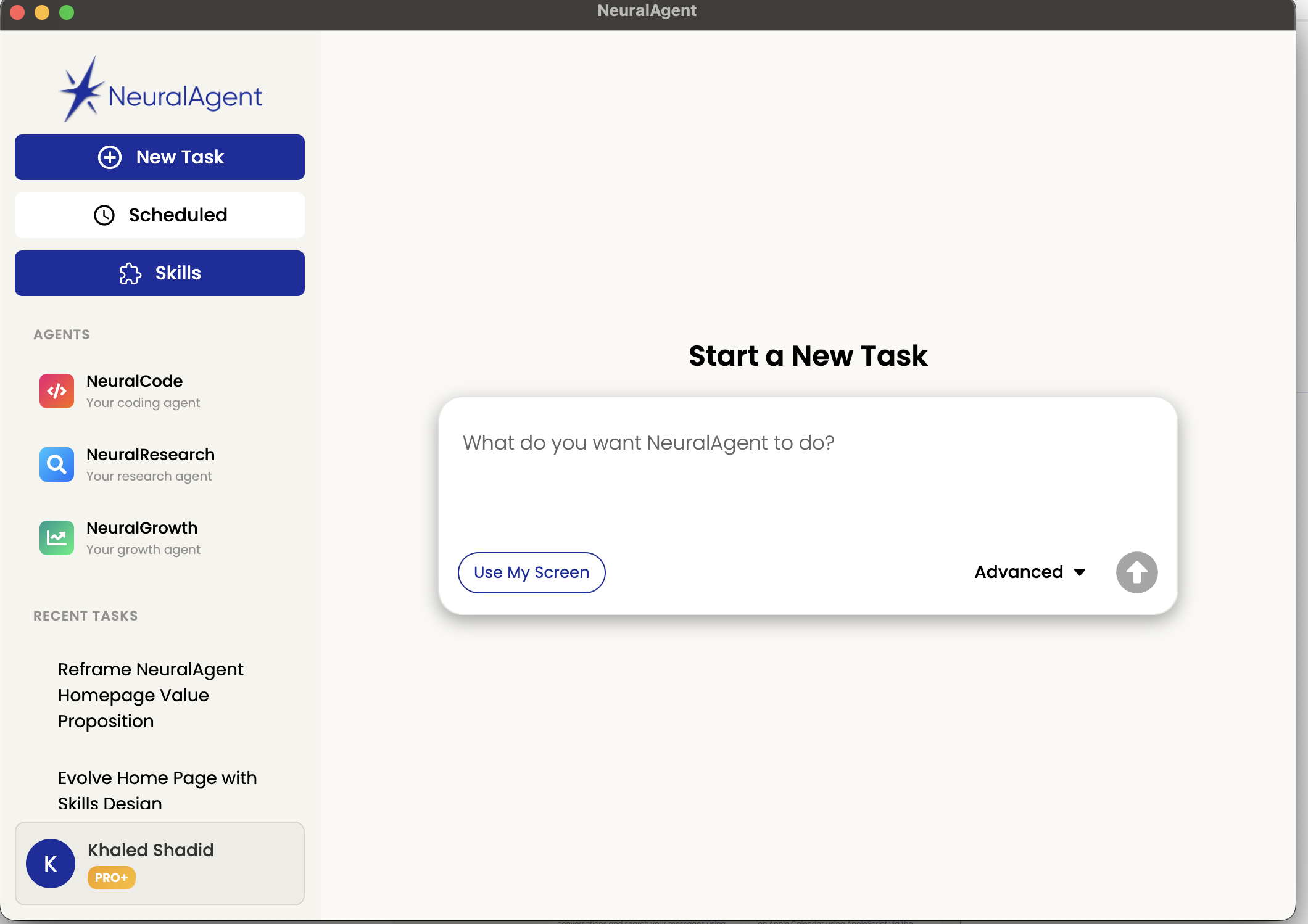 NeuralAgent - Screenshot 2 showing product features and functionality