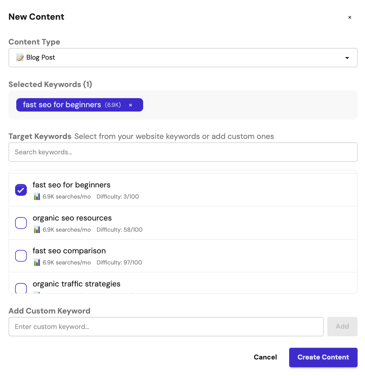 Fast SEO Fix - Screenshot 3 showing product features and functionality
