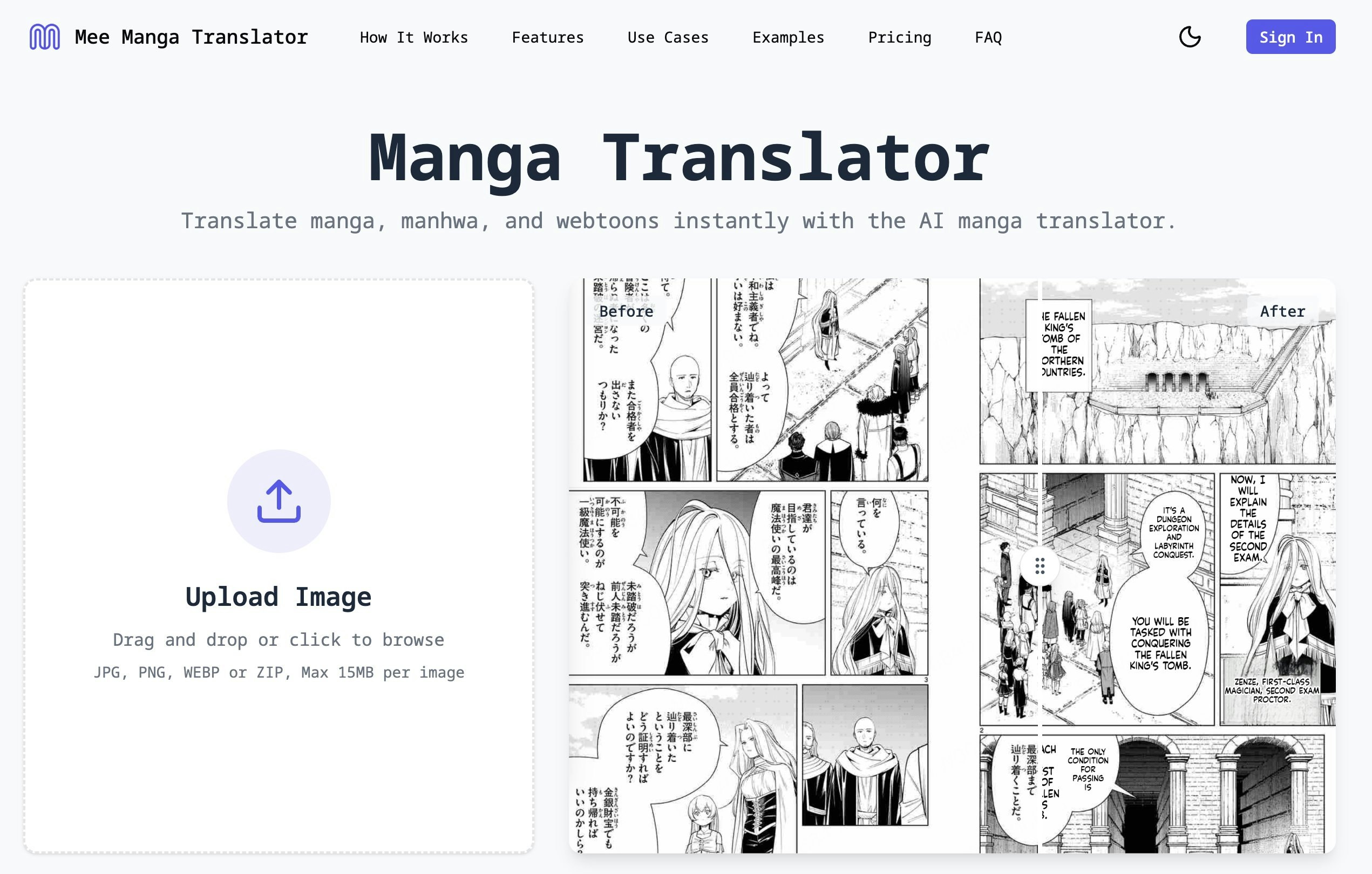 Mee Manga Translator gallery image
