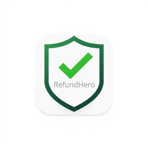 RefundHero - Product Hunt launch logo and brand identity