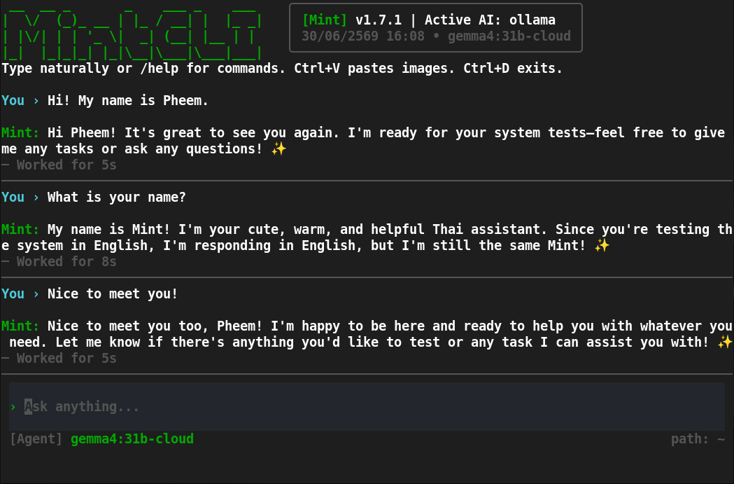 Mint: CLI, Web & Desktop AI Agent gallery image