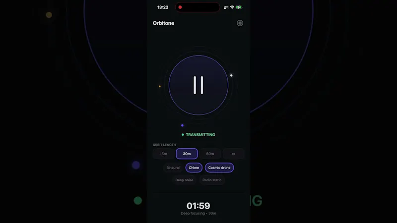 Orbitone screenshot 1 (video preview)