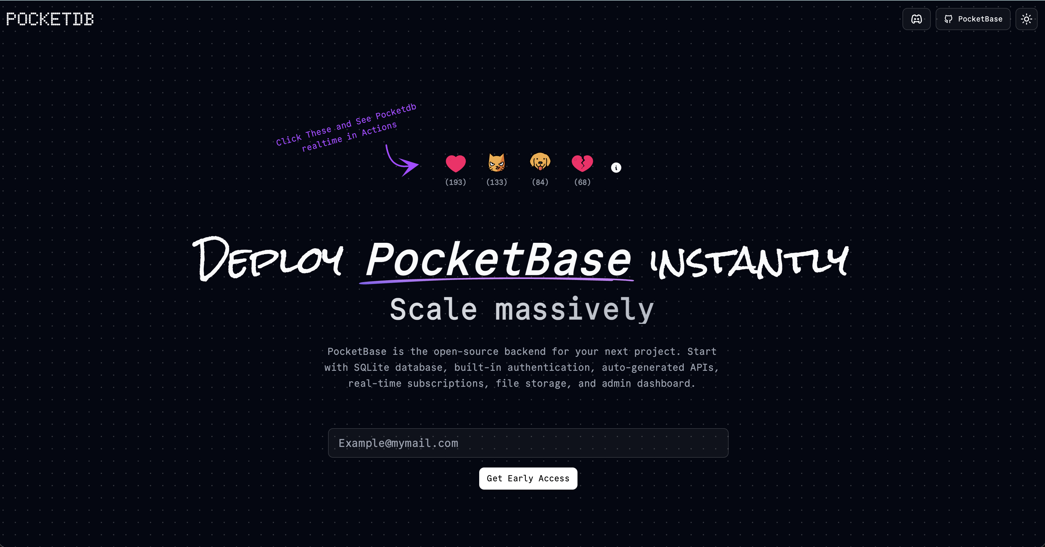 PocketBase Hosting Simplified. gallery image