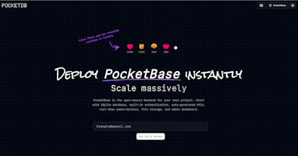 PocketBase Hosting Simplified. gallery image