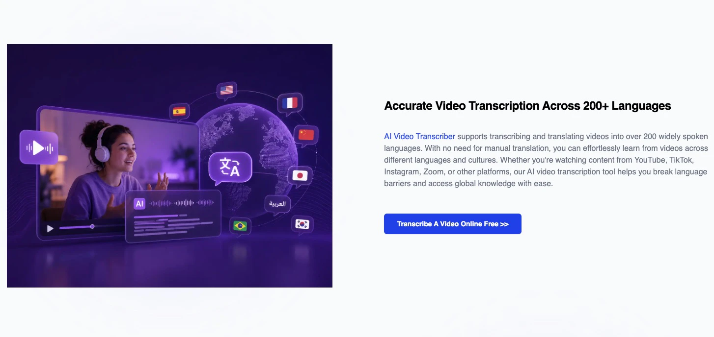 AI Video Transcriber screenshot 4