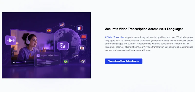 AI Video Transcriber screenshot 4