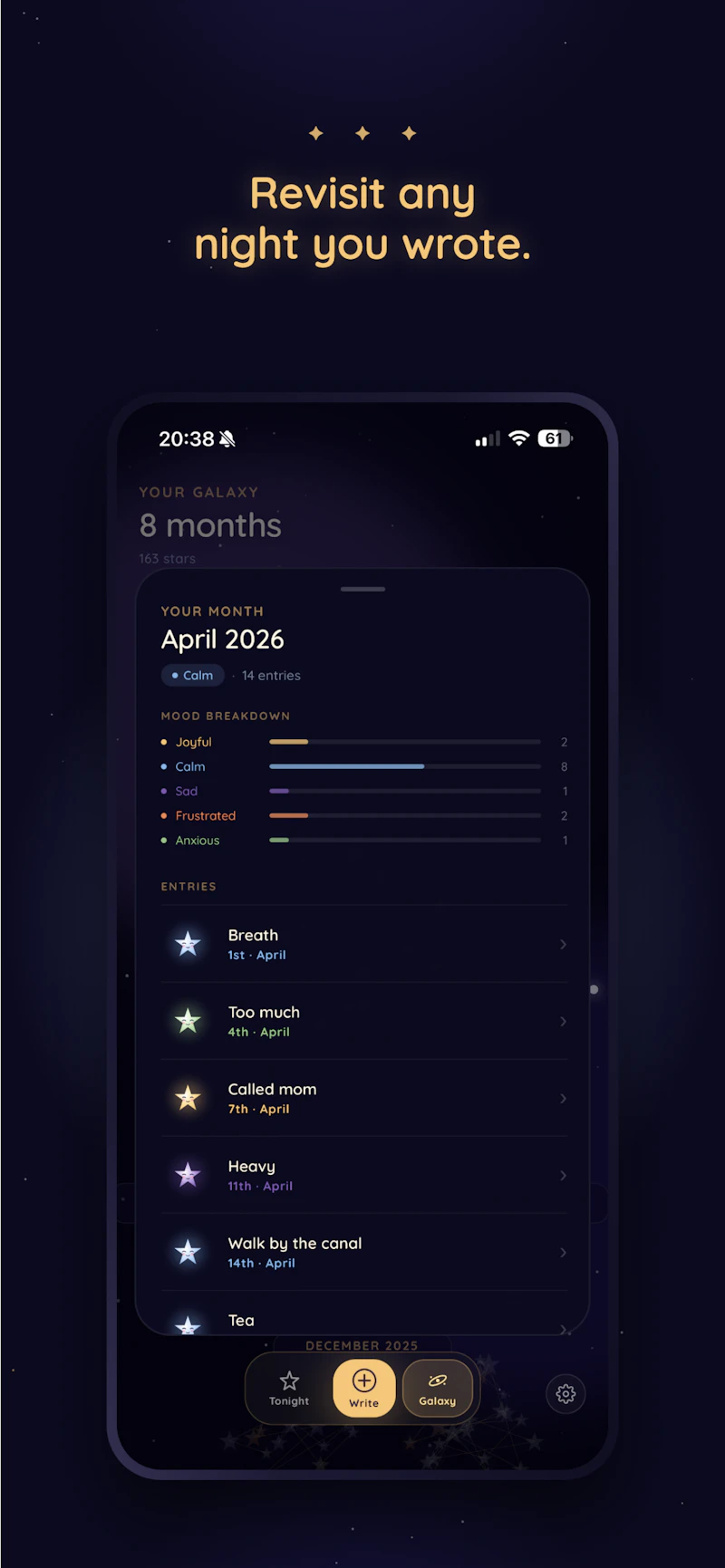 Stellar: Night Sky Journal screenshot 5