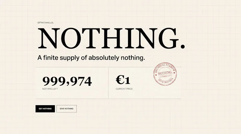 NOTHING. screenshot 4