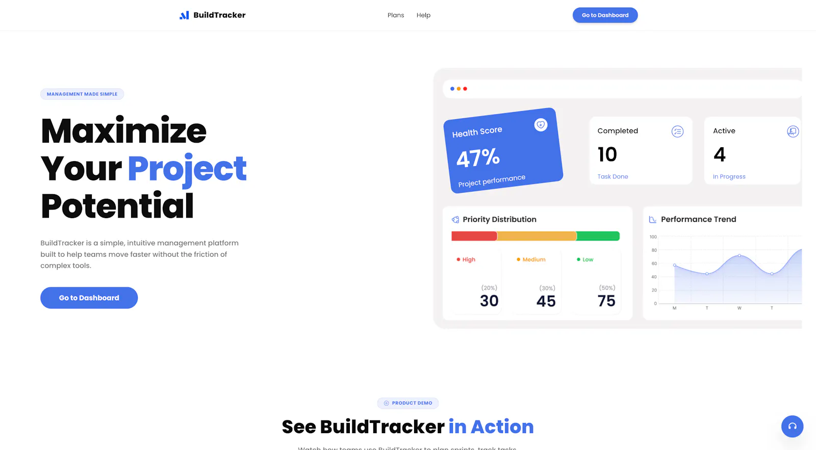 BuildTracker screenshot 2