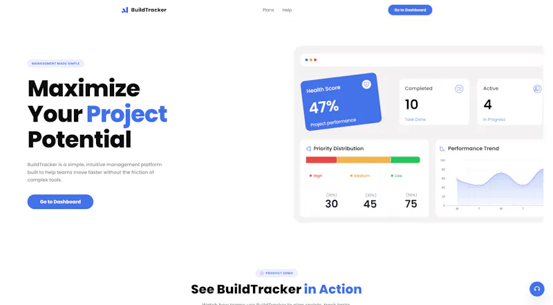BuildTracker screenshot 2