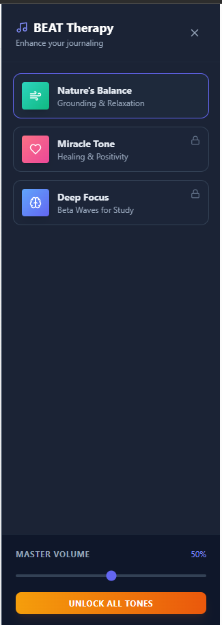 Daily Journal - Screenshot 2 showing product features and functionality